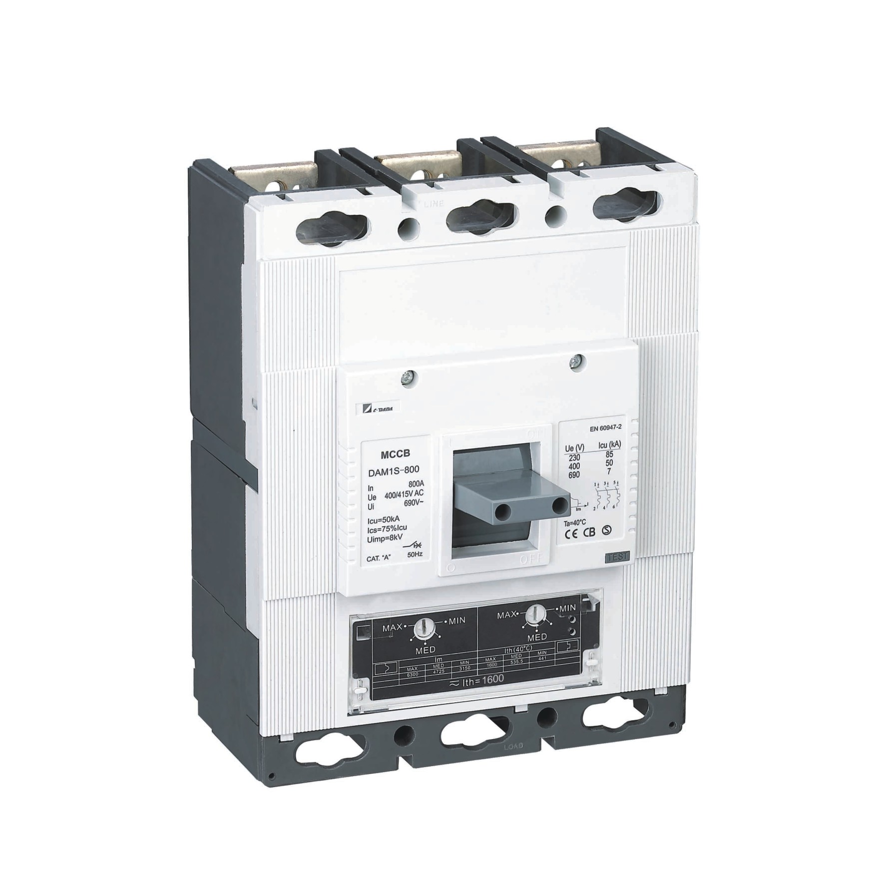 DAM1-800 TAMA adjustable MCCB moulded case circuit breaker