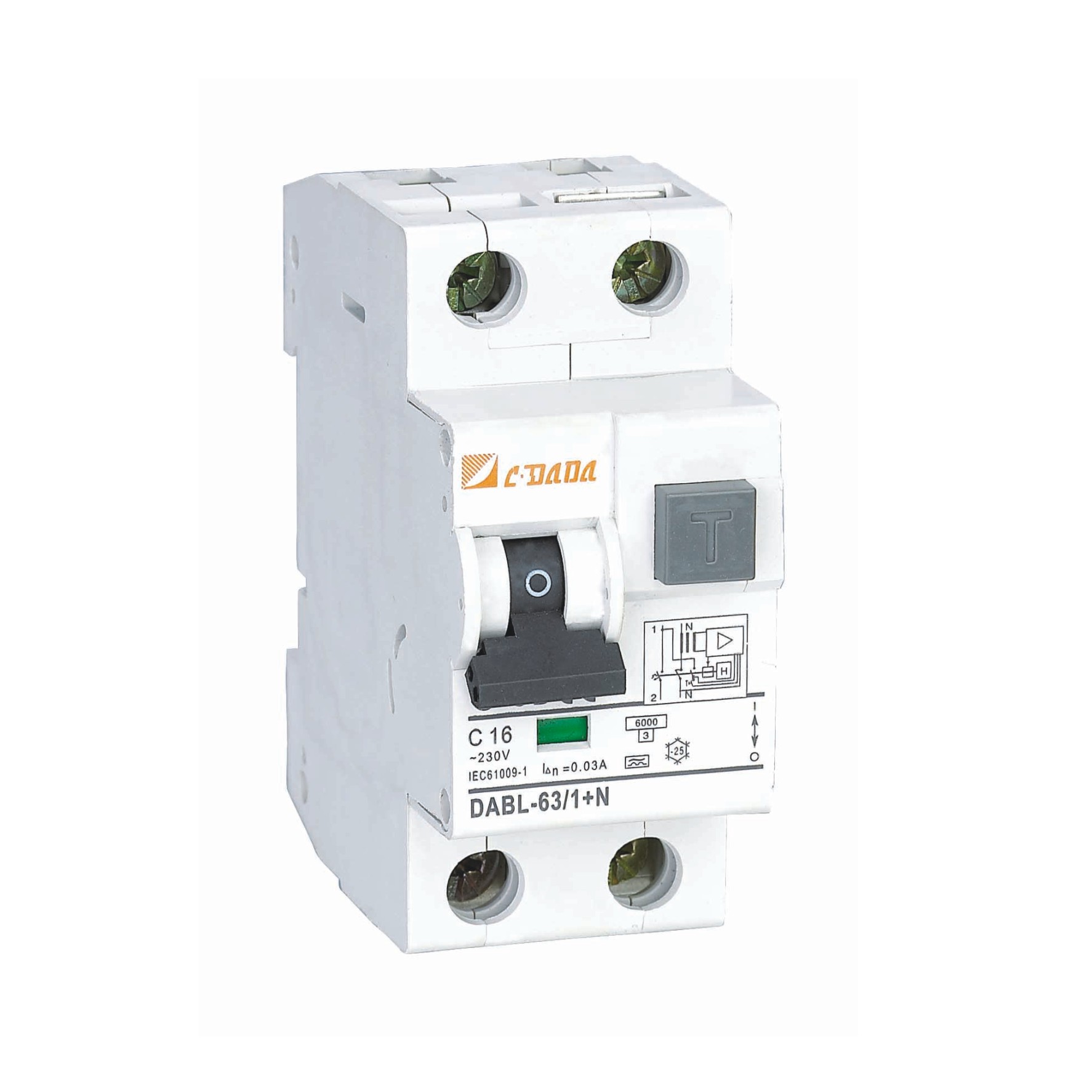 dabl-63 1p+n RCBO