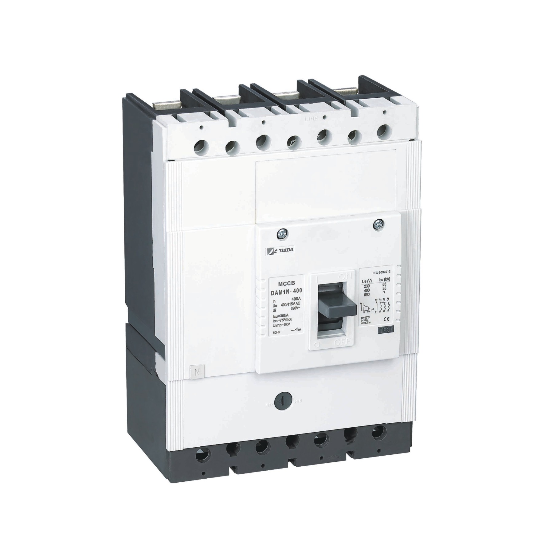 DAM1-400 4P MCCB moulded case circuit breaker